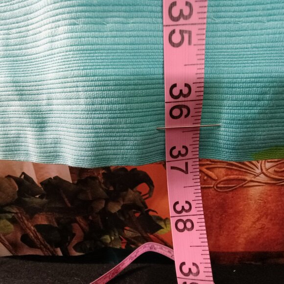 GUC: Vintage 60s Alex Colman Blue Mod Floral Shift Dress Size see desc - Picture 7 of 9